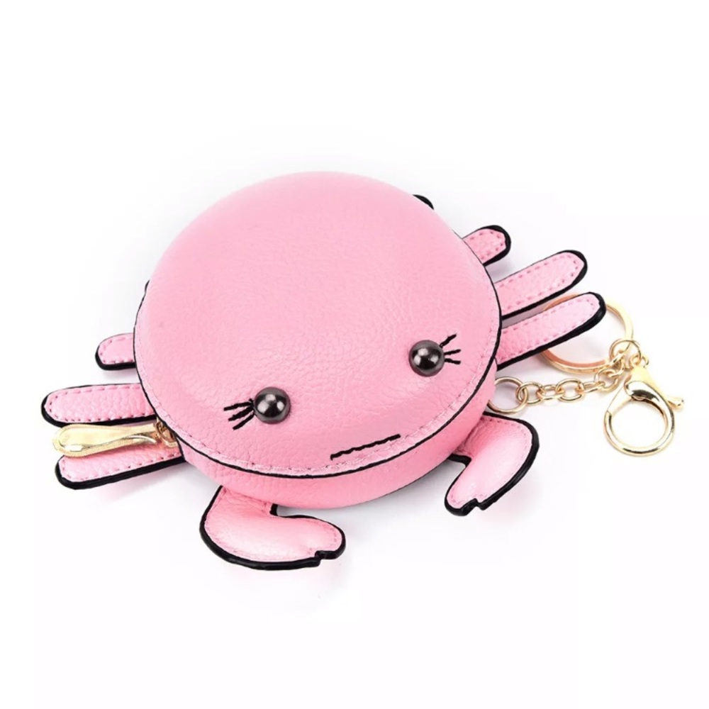New Pink or Red Crab 🦀Coin Purse, adorable and cute. 🦀 - Picture 4 of 7